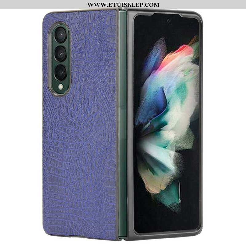 Etui do Samsung Galaxy Z Fold 3 5G Sztuczna Skóra Krokodyla